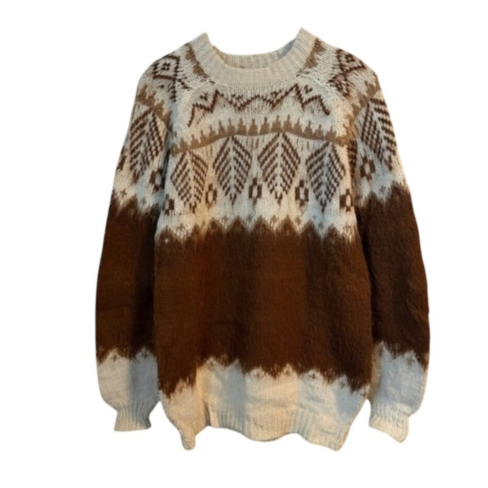 Vintage Rev Wear Bolivian Alpaca Wool Sweater Size XL